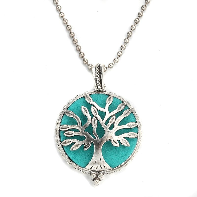 Hollow Owl and Tree DIY Aromatherapy Essential Oil Necklace