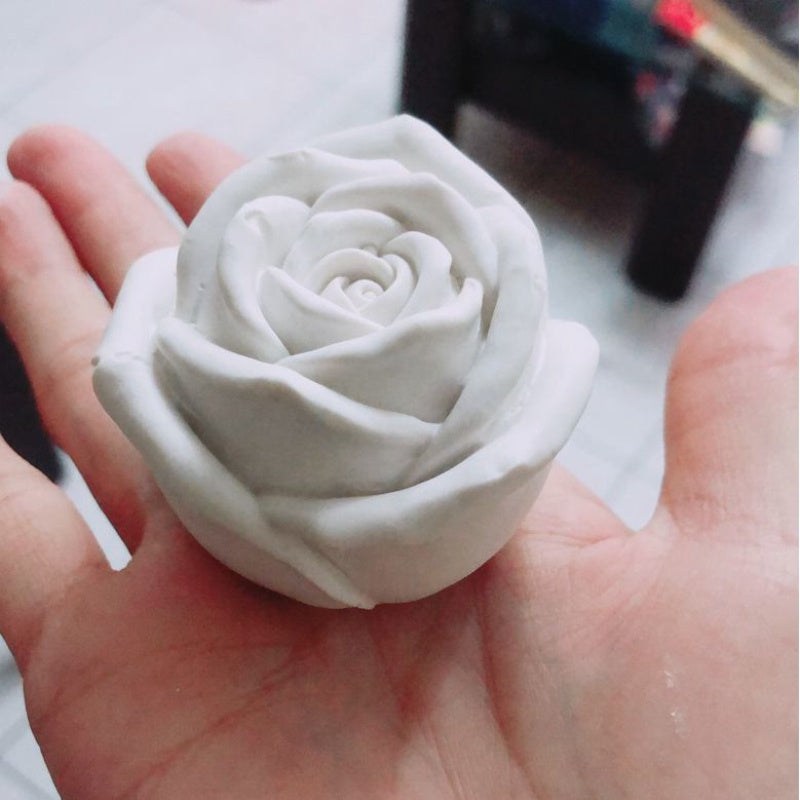 Three-Dimensional Rose Flower Aromatherapy Gypsum Silicone Mold Handmade Soap Mold