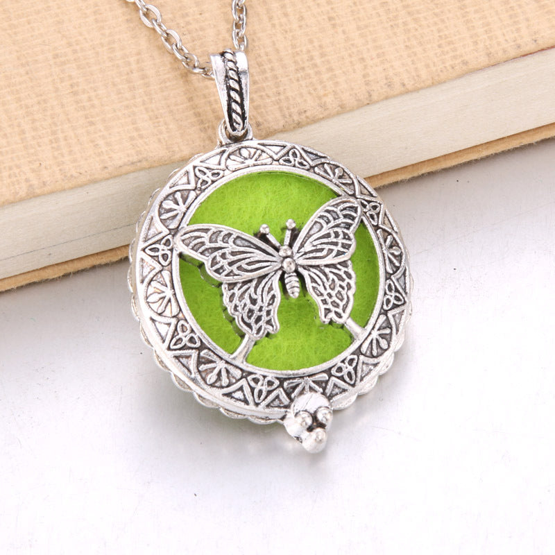 Hollow Owl and Tree DIY Aromatherapy Essential Oil Necklace