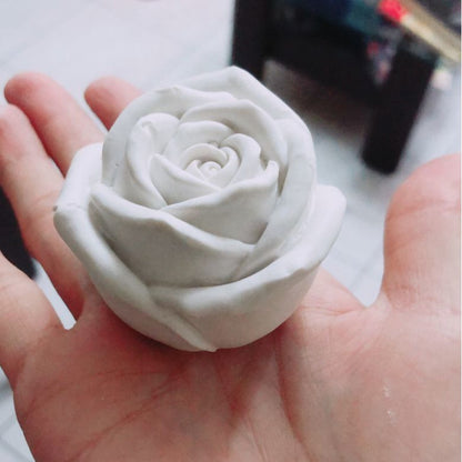 Three-Dimensional Rose Flower Aromatherapy Gypsum Silicone Mold Handmade Soap Mold