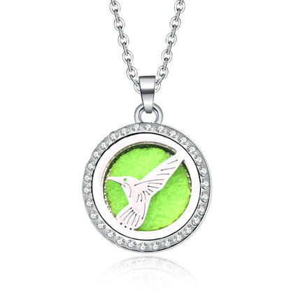 Women's Aromatherapy Oil Round Necklace