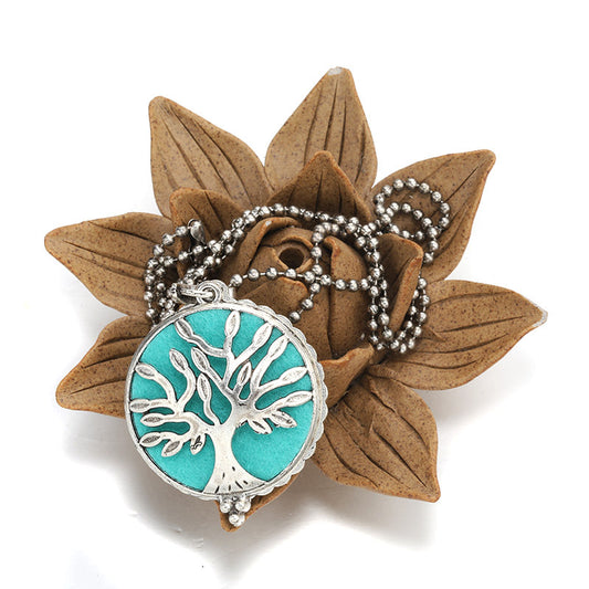 Hollow Owl and Tree DIY Aromatherapy Essential Oil Necklace
