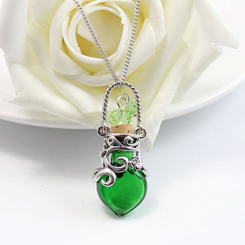 Aromatherapy Essential Oil Glass Necklace Pendant Fashion All-Match
