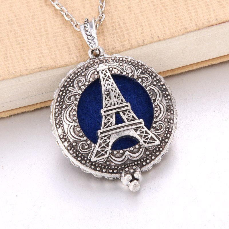 Hollow Owl and Tree DIY Aromatherapy Essential Oil Necklace