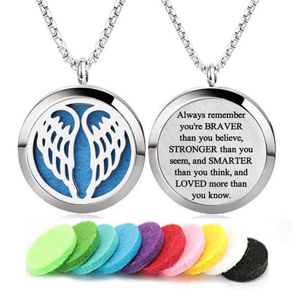 30mm Stainless Steel Aromatherapy Necklace Pendant Hollow Tree Of Life