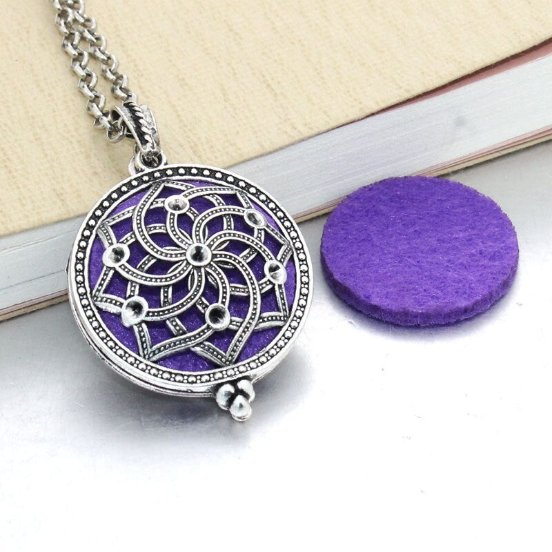 Hollow Owl and Tree DIY Aromatherapy Essential Oil Necklace