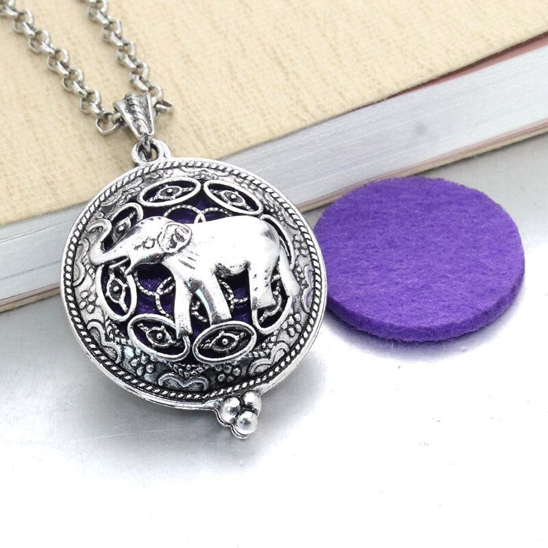 Hollow Owl and Tree DIY Aromatherapy Essential Oil Necklace