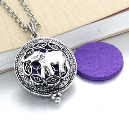 Hollow Owl and Tree DIY Aromatherapy Essential Oil Necklace