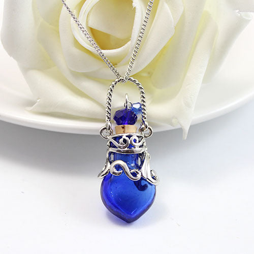 Aromatherapy Essential Oil Glass Necklace Pendant Fashion All-Match