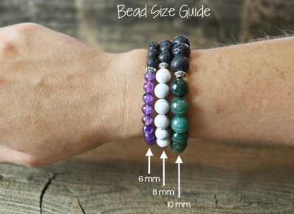 Mother of Pearl Skinny Stacker Bracelet (6mm beads)