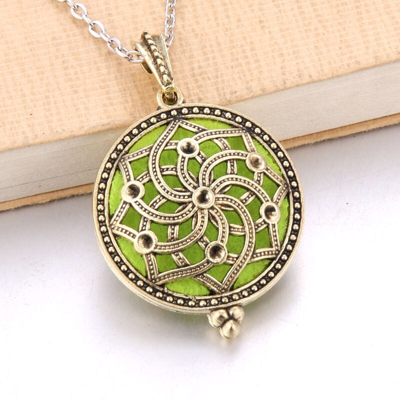 Hollow Owl and Tree DIY Aromatherapy Essential Oil Necklace