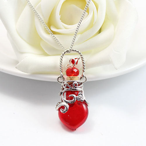 Aromatherapy Essential Oil Glass Necklace Pendant Fashion All-Match
