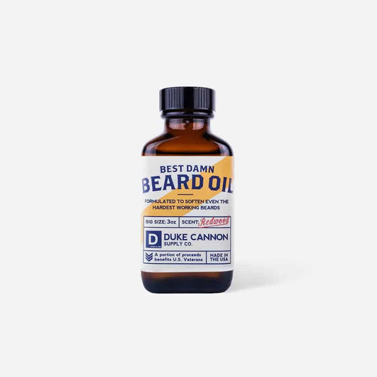 Duke Cannon Best Damn Beard Oil Redwood