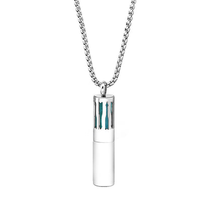 Aromatherapy Pendant Stainless Steel Perfume Necklace