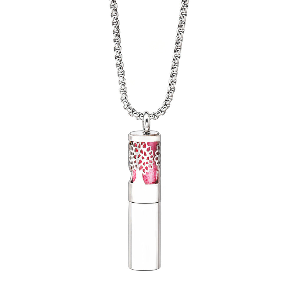 Aromatherapy Pendant Stainless Steel Perfume Necklace