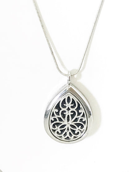 Diffuser Necklace, Teardrop Diffuser Necklace, Teardrop Pendant, Scent Diffuser, Scent Pendant, Scented Necklace, Diffuser Pendant Jewelry