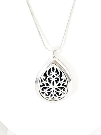 Diffuser Necklace, Teardrop Diffuser Necklace, Teardrop Pendant, Scent Diffuser, Scent Pendant, Scented Necklace, Diffuser Pendant Jewelry